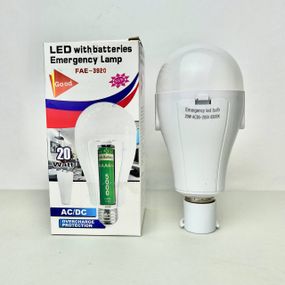 Світлодіодна лампа LED FAT-3920 E27 20W з 2 акумуляторами