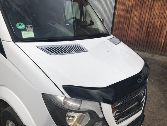 Накладка на охолодження (2 шт., ABS) для Mercedes Sprinter 2006-2018 рр | Зображення 5