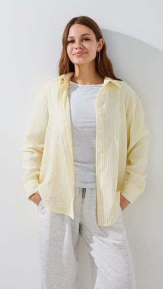 Сорочка з візерунком жіноча LAWA WTC02360 XS Масляний shop (2000999525681)