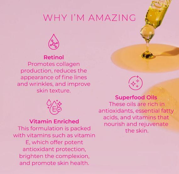 Розгладжуюча олія з ретінолом Ella & Jo Nourish & Glow - Superfood Face Oil | Зображення 5