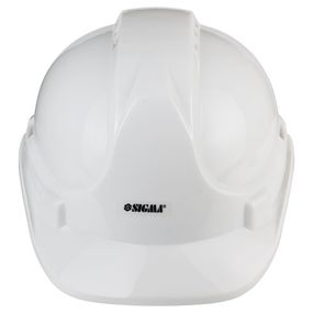 Каска будівельна Sigma 8 точок кріплення (біла) 9414501