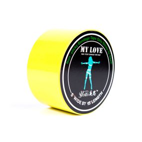 Стрічка бондажна жовта 15 м My Love