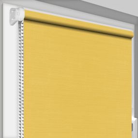 Рулонная штора Rolets Лён 1-858-900 90x170 см открытого типа Желтая