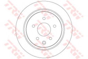 Гальмівний диск TRW DF7369 на NISSAN DUALIS (J10, JJ10)