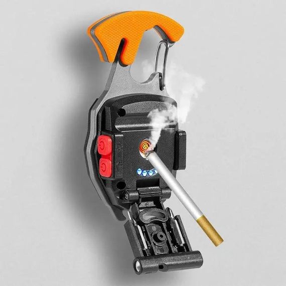 Багатофункціональний LED ліхтарик на карабіні, з USB, W5147 / Акумуляторний ліхтар-брелок / Ручний міні ліхтарик | Зображення 3