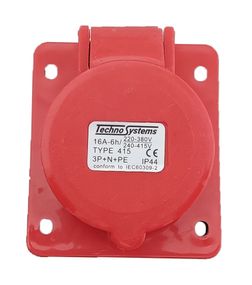 Розетка 415 скрытая 3Р+PЕ+N 16А 380В IP44 Ny95500426