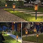 Садовий водонепроникний ліхтар, Декоративний світильник смолоскип з ефектом полум'я   знижка | Зображення 1