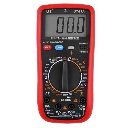 Мультиметр тестер вольтметр Digital UT61A / Тестер для електрика / Тестер для YI-316 вимірювання напруги | Зображення 7