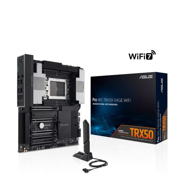 Материнская плата серверная ASUS PRO WS TRX50-SAGE WIFI sTR5 TRX50 4xDDR5 M.2 WiFi BT CEB 90MB1FZ0-M0EAY0 | Зображення 7