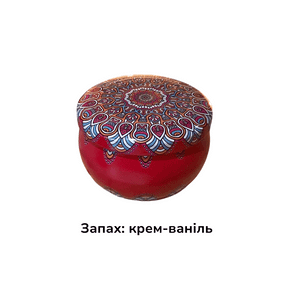 Аромасвічка з соєвого воску в металевій банці Крем-ваніль 60г Без бренду 58589-7