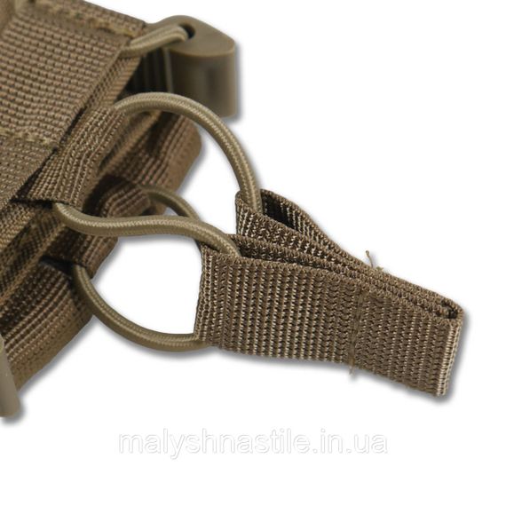 Жорсткий посилений тактичний підсумок Kiborg GU Single Mag Pouch Coyote | Зображення 5