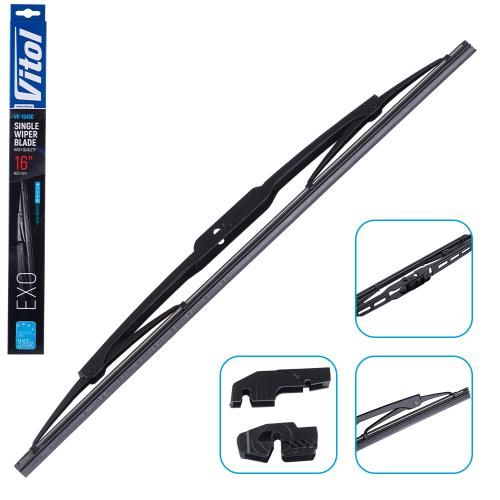 Щітка склоочисника каркасна VITOL EXO 16" (400 мм)
