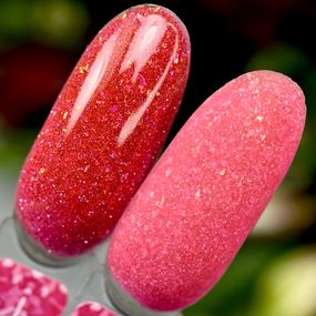 Світловідбивна база Crooz Crystal Base №02 (коралова з блиском) 8мл