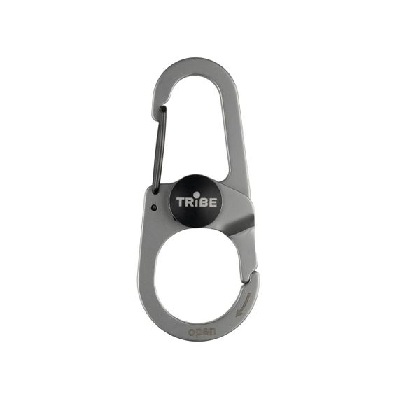Карабін металевий Tribe Double Lock, Туристичний карабін трайб з подвійним блокуванням для альпінізму та туризму