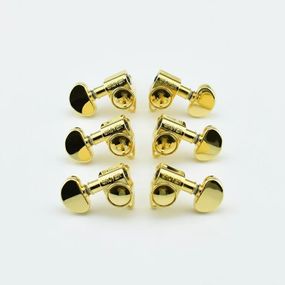 Колки для электрогитары и акустической гитары 3L+3R Grover золотистые
