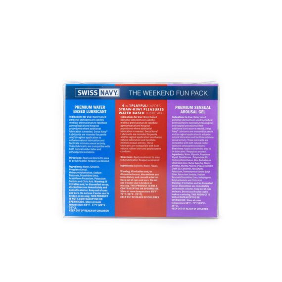 Набір Swiss Navy Weekend Fun Pack 3 х 30 мл | Зображення 3