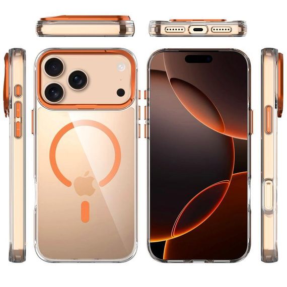 Чехол TPU Space Case Apex with MagSafe для Apple iPhone 17 Pro (6.3") Papaya | Зображення 2
