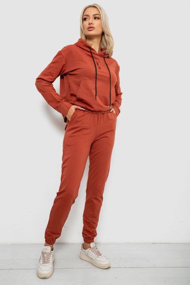 Спортивный костюм женский двухнитка, цвет терракотовый, 214R1419-001 | Зображення 2