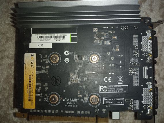 Дискретная видеокарта nVidia GeForce GT 610, 1 GB GDDR3, 64-bit / 2x DVI, 1x HMDI б/у | Зображення 2