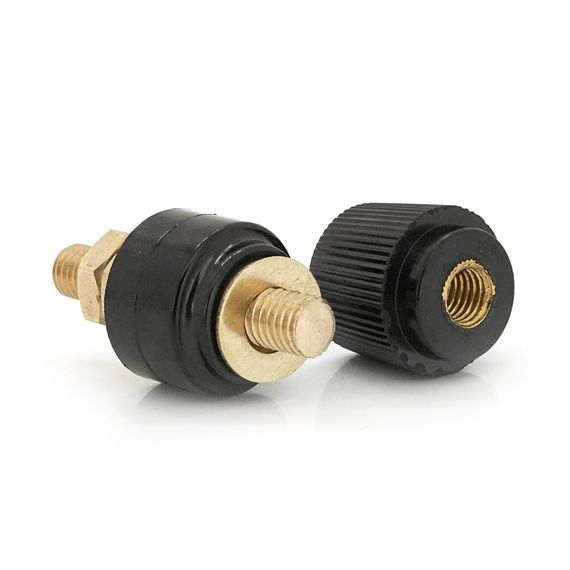 Мідна гвинтова клема 10mm чорна | Зображення 2
