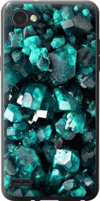 Чехол на LG Q6 Кристаллы 2 "3674u-1094-17620"