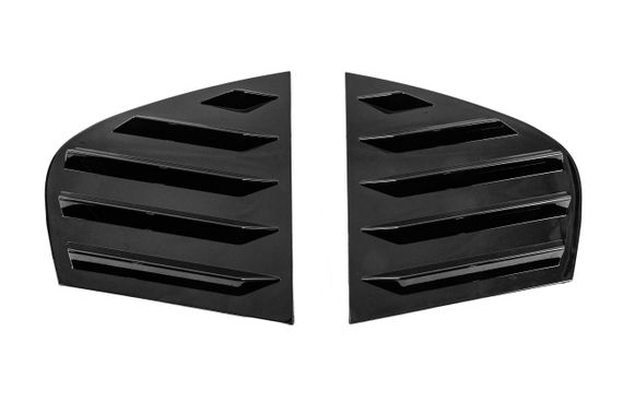 Накладки на задние окна DPT (Черный Глянец, 2шт) для BMW 3 серия E-90/91/92/93 2005-2011 гг | Зображення 1