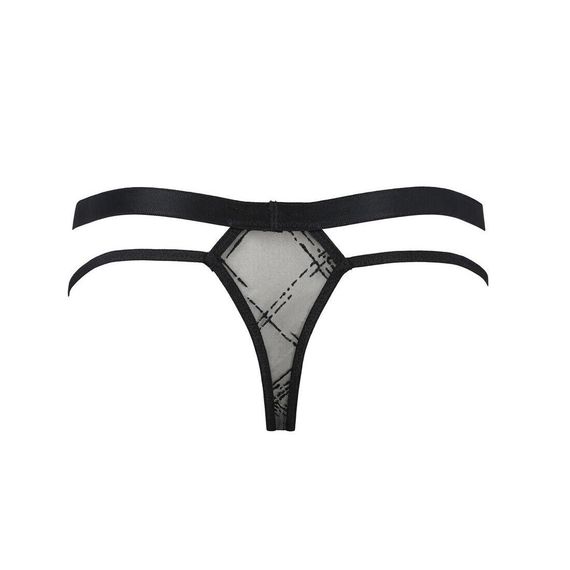 Чоловічі прозорі стринги Passion Thong Collin XXL/XXXL, чорні, сітка | Зображення 5