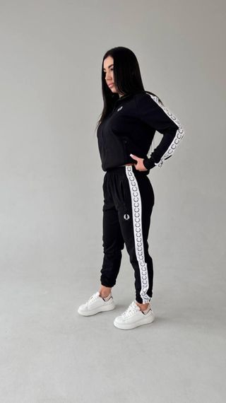 Спортивний костюм унісекс Fred Perry кофта на молнії чорний | Зображення 3