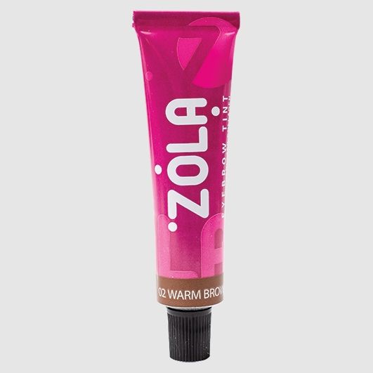Краска для бровей с коллагеном ZOLA Eyebrow Tint With Collagen - 02 Warm Brown (15 ml) | Зображення 1