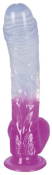 Фаллоимитатор с мошонкой - Ready Mate Clear/Lila sexstyle | Зображення 3