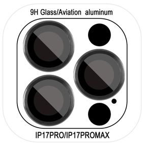 Захисне скло Metal Classic на камеру (у упак.) для Apple iPhone 17 Pro (6.3") / 17 Pro Max (6.9") Чорний / Black