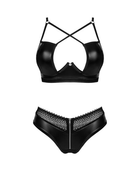 Комплект бра та трусики Obsessive Norides set Чорний XS/S | Зображення 4