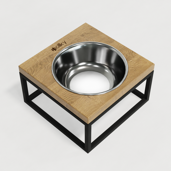 Миска на подставке для кошек и средних собак Hollky Base Solo M (1 × 0,8 л) Solo M-212110-BLNT | Зображення 3