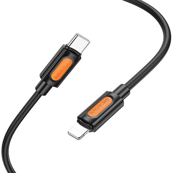 Дата кабель Borofone BX114 Structure Type-C to Lightning 27W (1m) Black | Зображення 3