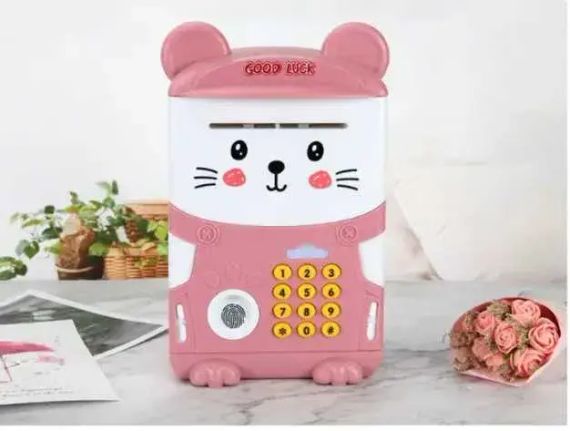 Копилка-сейф с кодовым замком и отпечатком Милый Мишка | Зображення 2