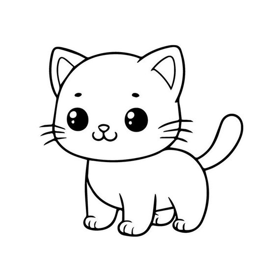 Дитяча розмальовка пальчиковими фарбами "Забавне кошенятко" 15624-AC 25х25 см | Зображення 1