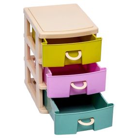 Органайзер настольный 3 отделения Q19 252-45, 14,5х13х10 см (116776)