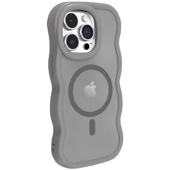 Чехол TPU+PC Undine with MagSafe для Apple iPhone 12 Pro / 12 (6.1") Grey | Зображення 1