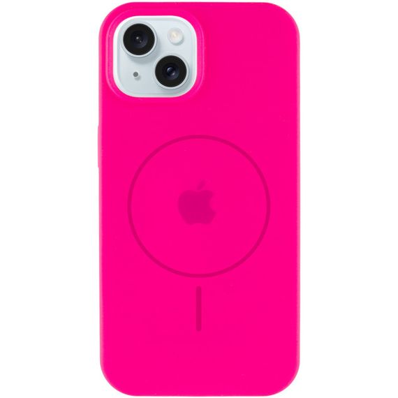Чохол Silicone Case Full Protective (AA) with MagSafe для Apple iPhone 14 (6.1") Рожевий / Barbie pink | Зображення 1