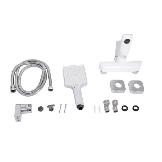 Змішувач для ванни Qtap Presto (з душовим гарнітуром) QTPRE259CRW45579 Chrome/White | Зображення 6