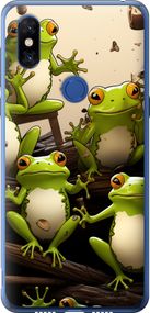 Чехол на Xiaomi Mi Mix 3 Жабки "5656u-1599-17620"