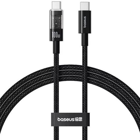Дата кабель Baseus Gem Fast Charging Type-C to Type-C 100W (2m) (P10373000111-01) Cluster Black