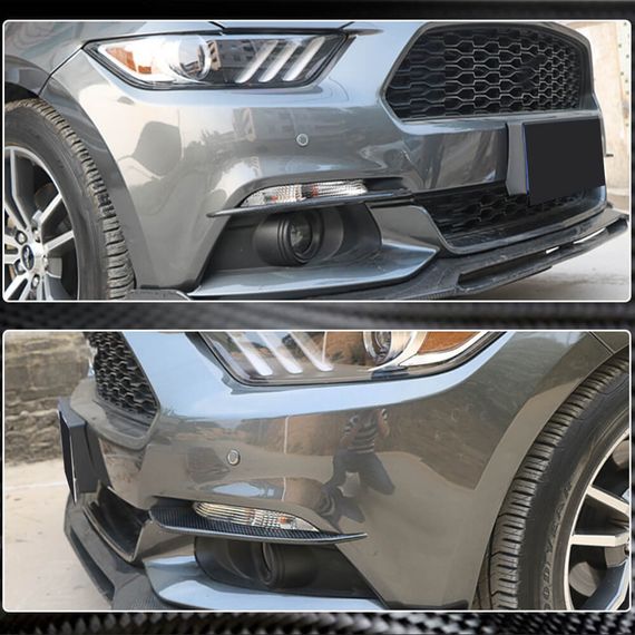 Накладки на протитуманки V1 (2015-2017, Карбон) для Ford Mustang рр | Зображення 3