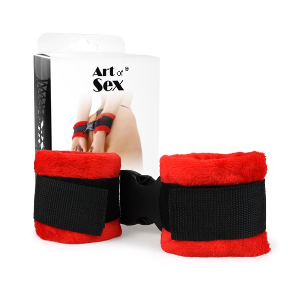 Наручники Art of Sex - Handcuffs Soft Touch Красные | Зображення 2