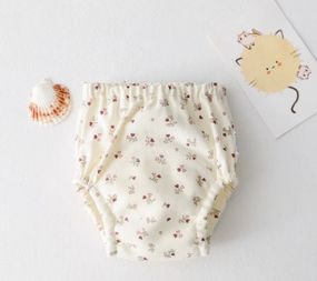 Тренувальні трусики, муслінові багаторазові підгузки для привчання до горщика, принт Квіти 100