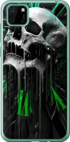 Чехол на Huawei Y5p Череп-часы "4100u-1936-17620"