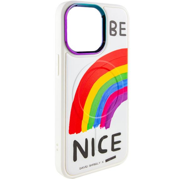 TPU+PC чохол Funny pictures with MagSafe для Apple iPhone 13 Pro (6.1") TPU+PC, Be Nice | Зображення 1