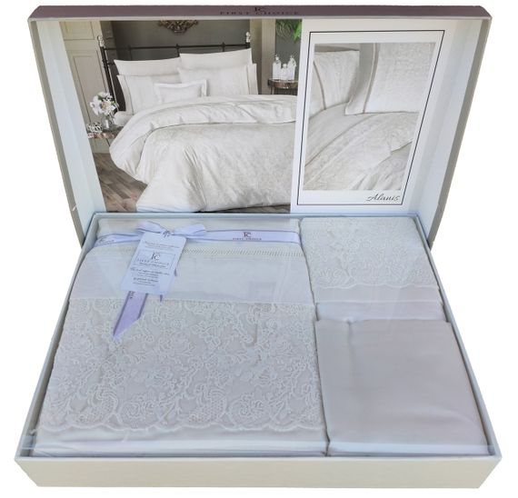 Постільна білизна First Choice Vip Satin Moonlight 200x220 см Alanis | Зображення 1