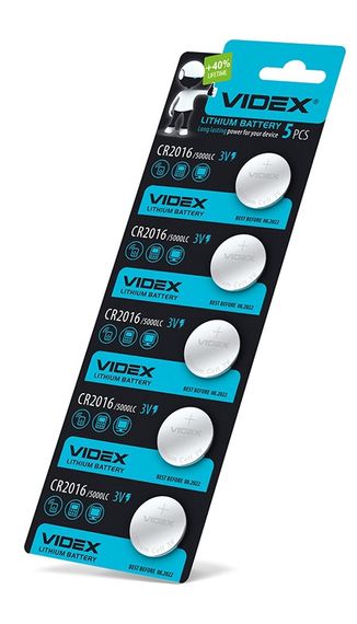 Батарейка літієва Videx CR2016 BLISTER CARD