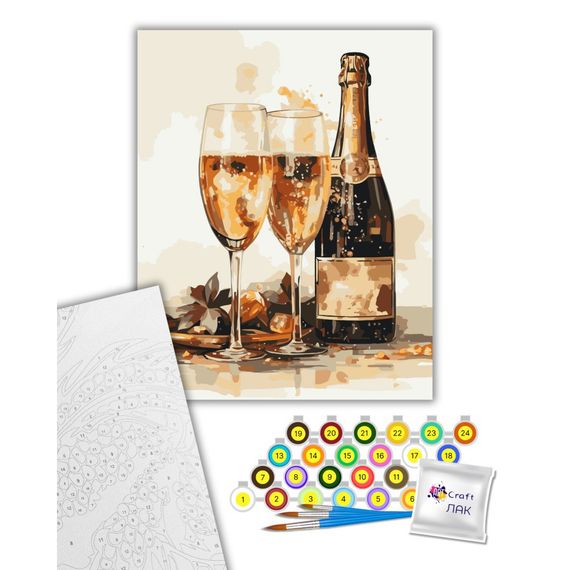 Картина по номерам "Игристое на двоих " 12046-AC 40х50 см | Зображення 1